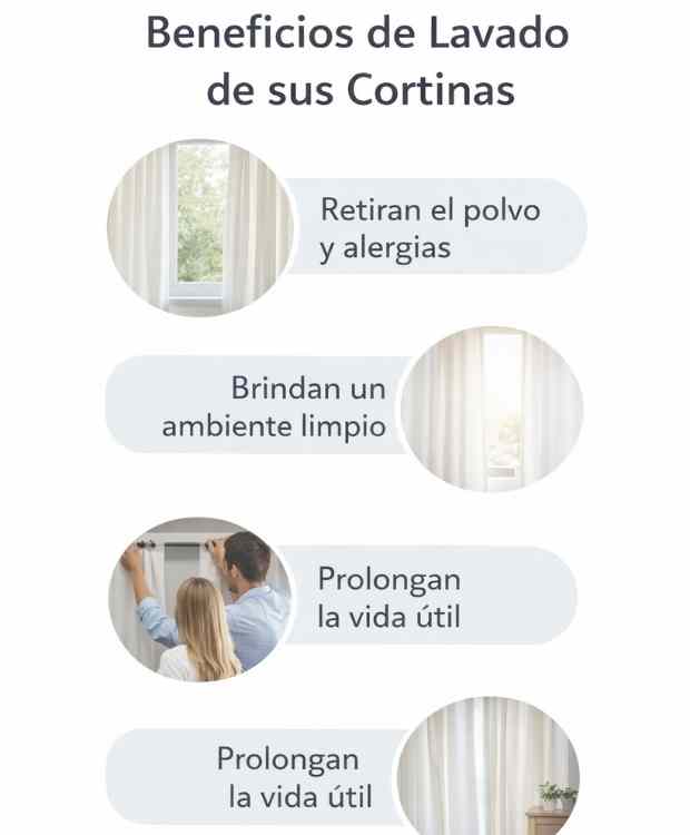 Beneficios de Lavado de sus Cortinas
